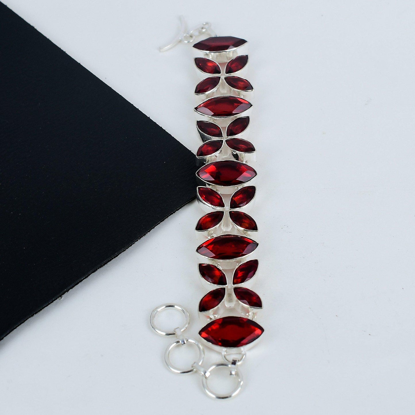 Red Garnet Gemstone Bracelet