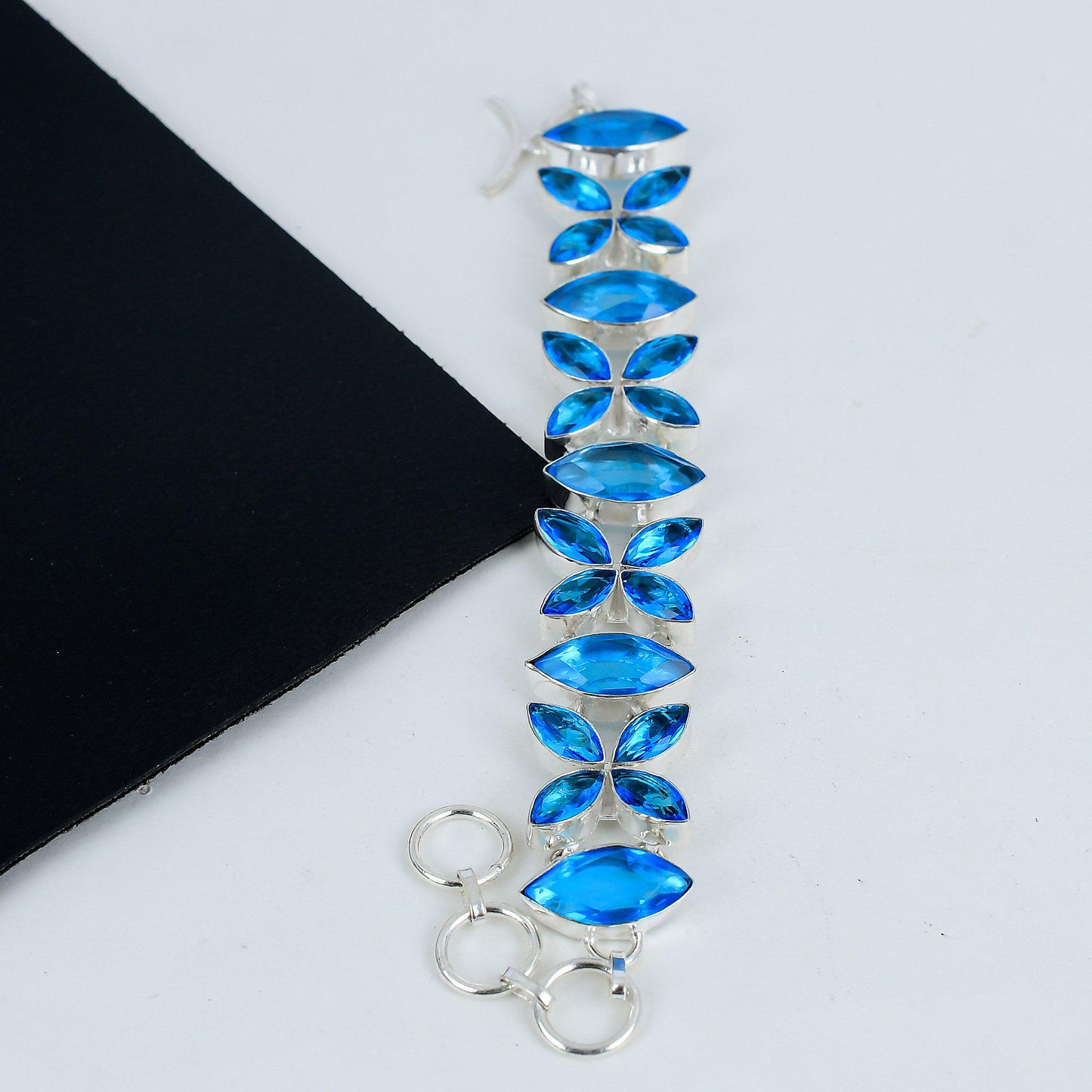 Swiss Blue Topaz Gemstone Bracelet