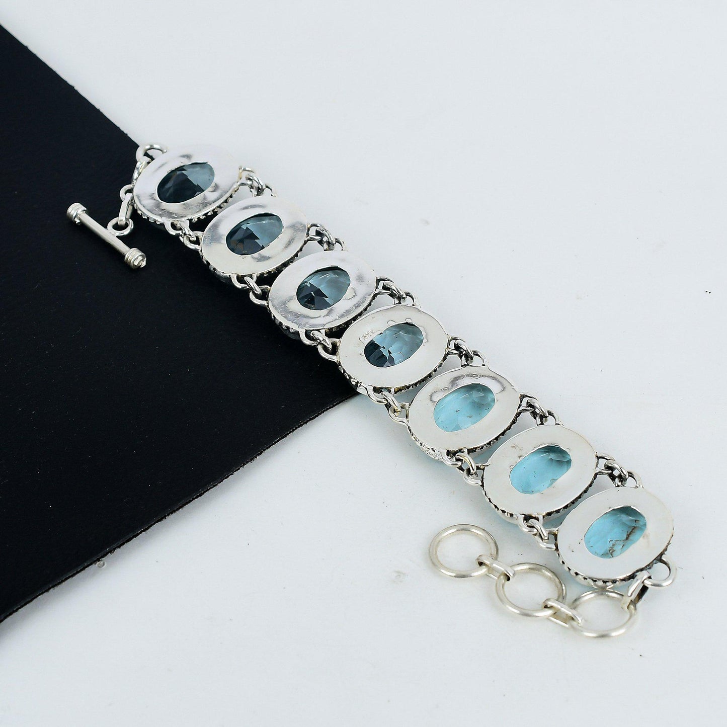 Sterling Silver Swiss Blue Topaz Bracelet