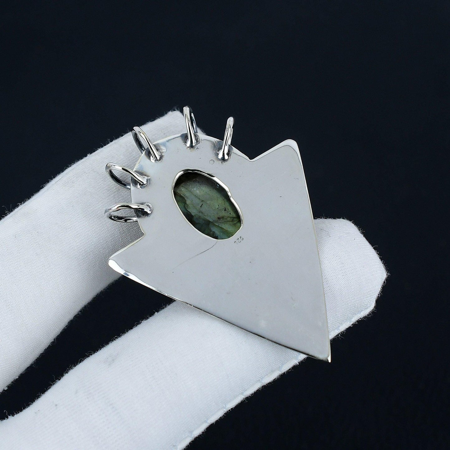 Blue Labradorite Gemstone Pendant