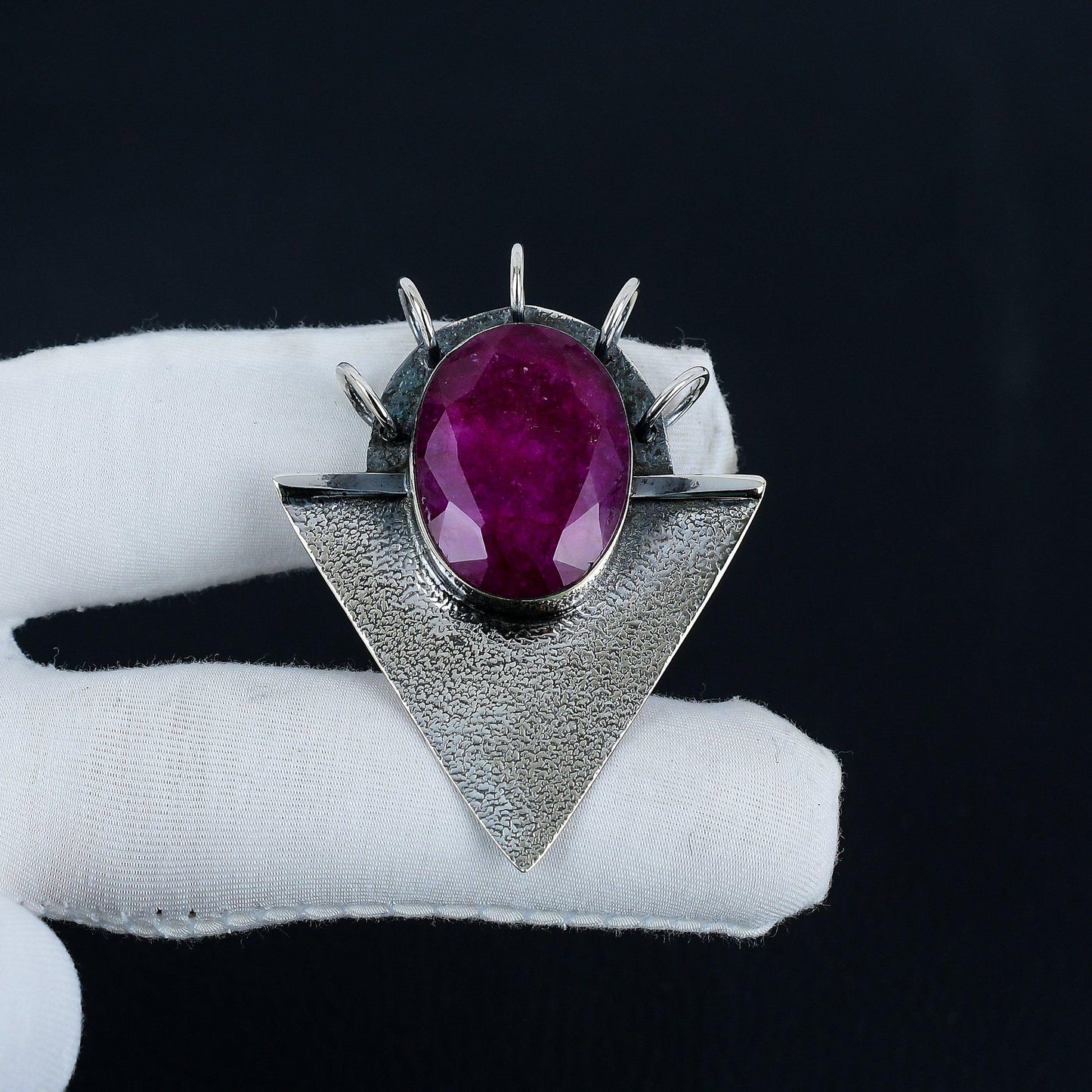 Red Ruby Gemstone Pendant