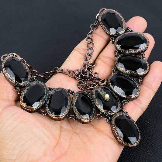 Black Spinel Gemstone Necklace