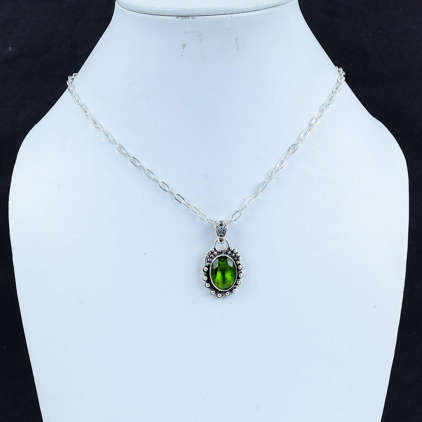 Green Peridot Gemstone Pendant