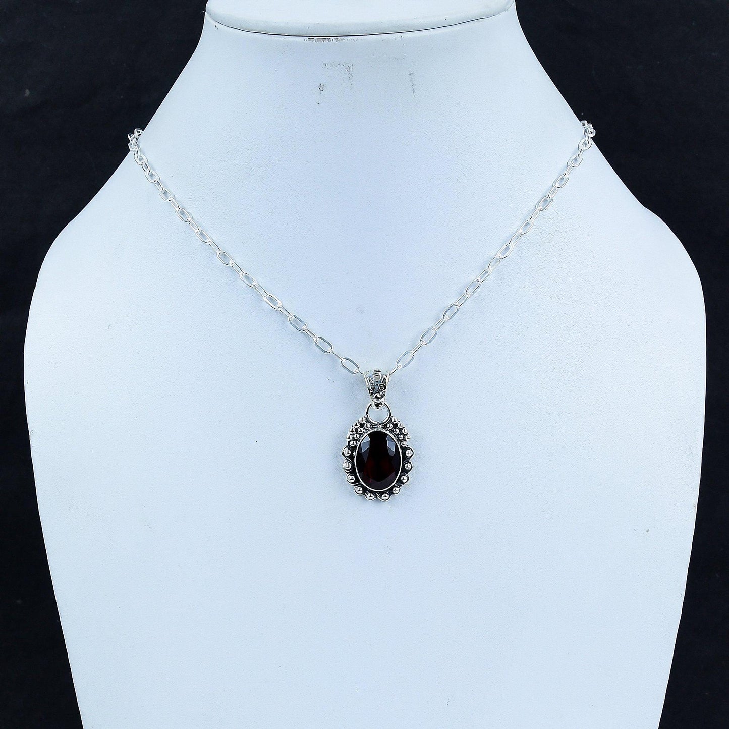 Red Garnet Gemstone Pendant
