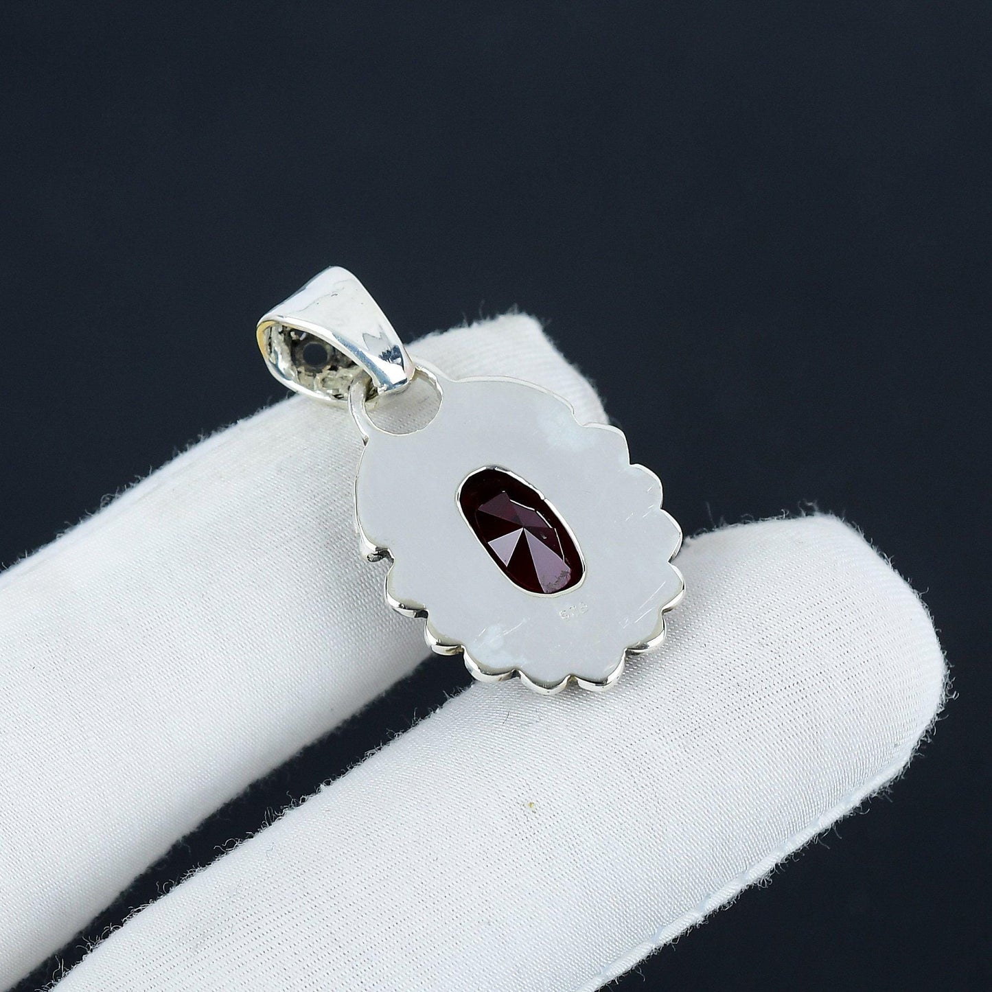 Red Garnet Gemstone Pendant