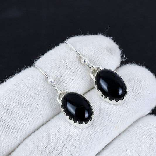 Black Onyx Gemstone Earrings