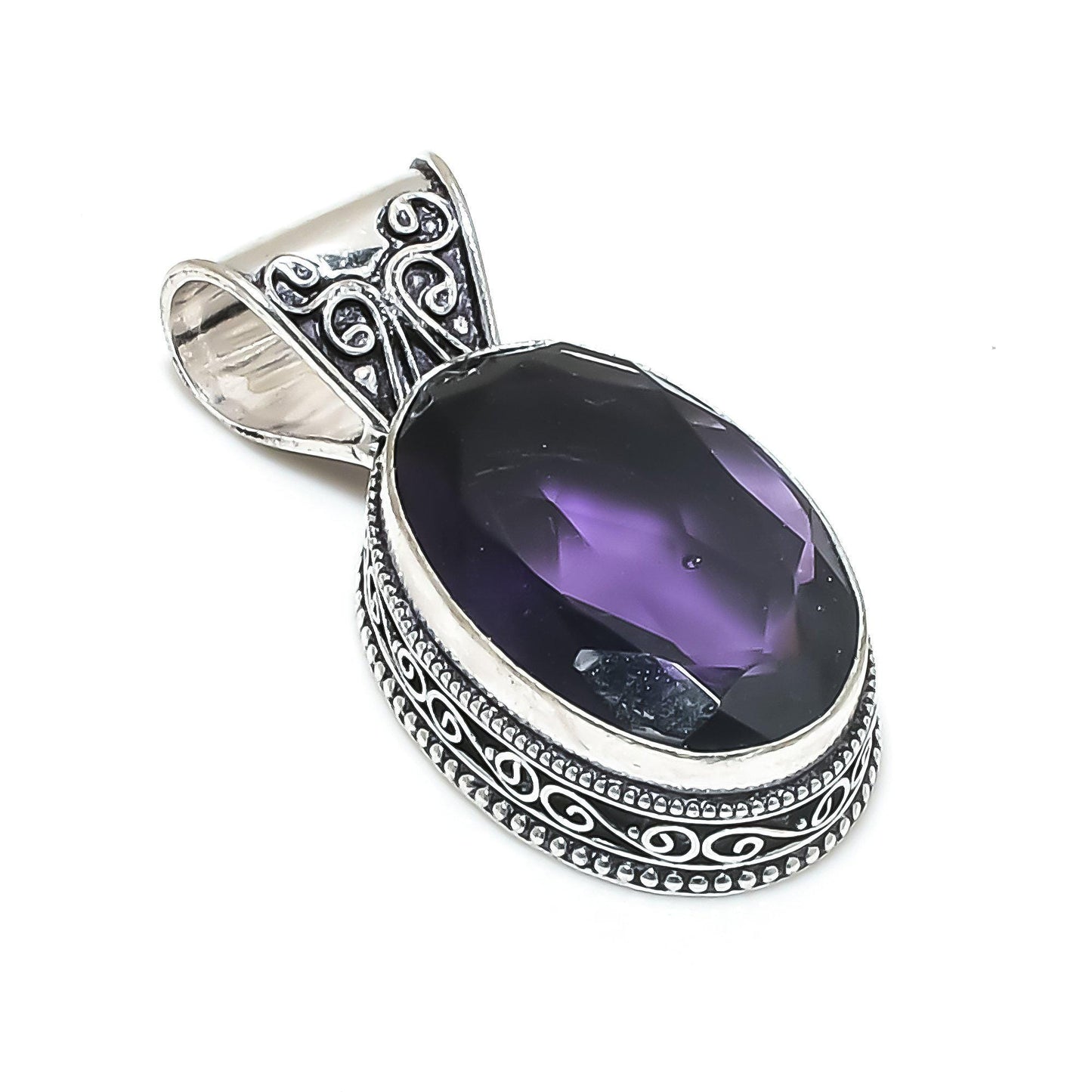 Purple Amethyst Gemstone Pendant