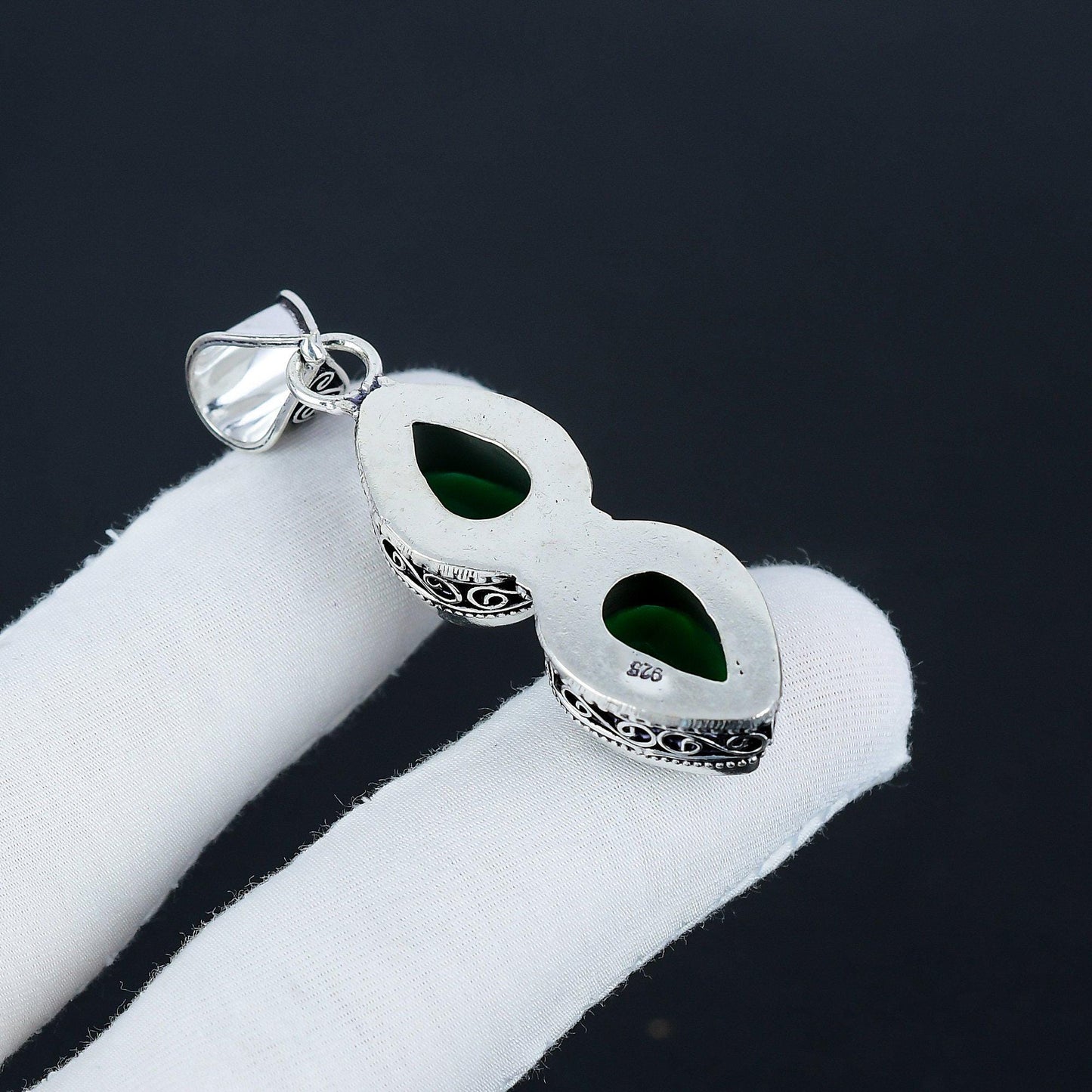 Green Emerald Gemstone Pendant