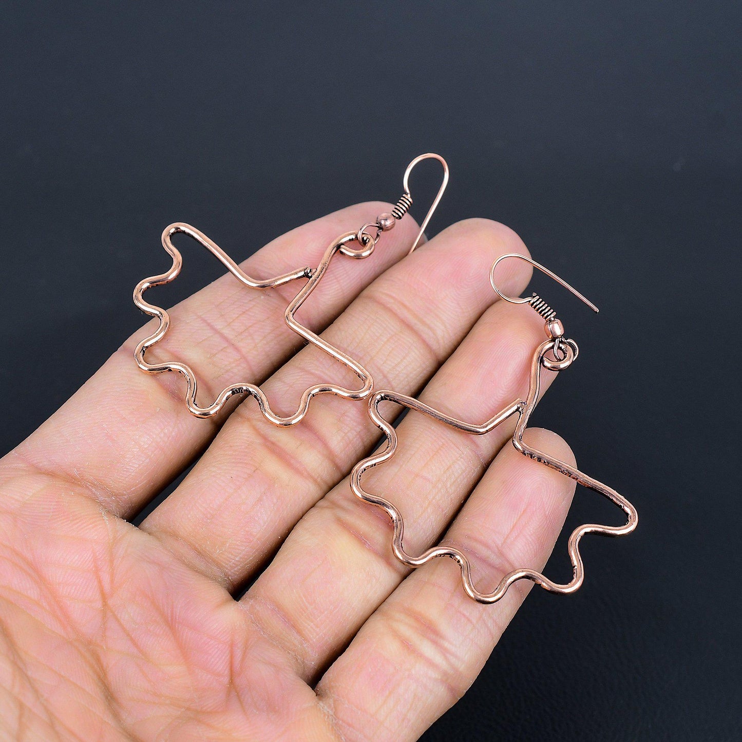 Copper Bat & Butterfly Gemstone Earrings