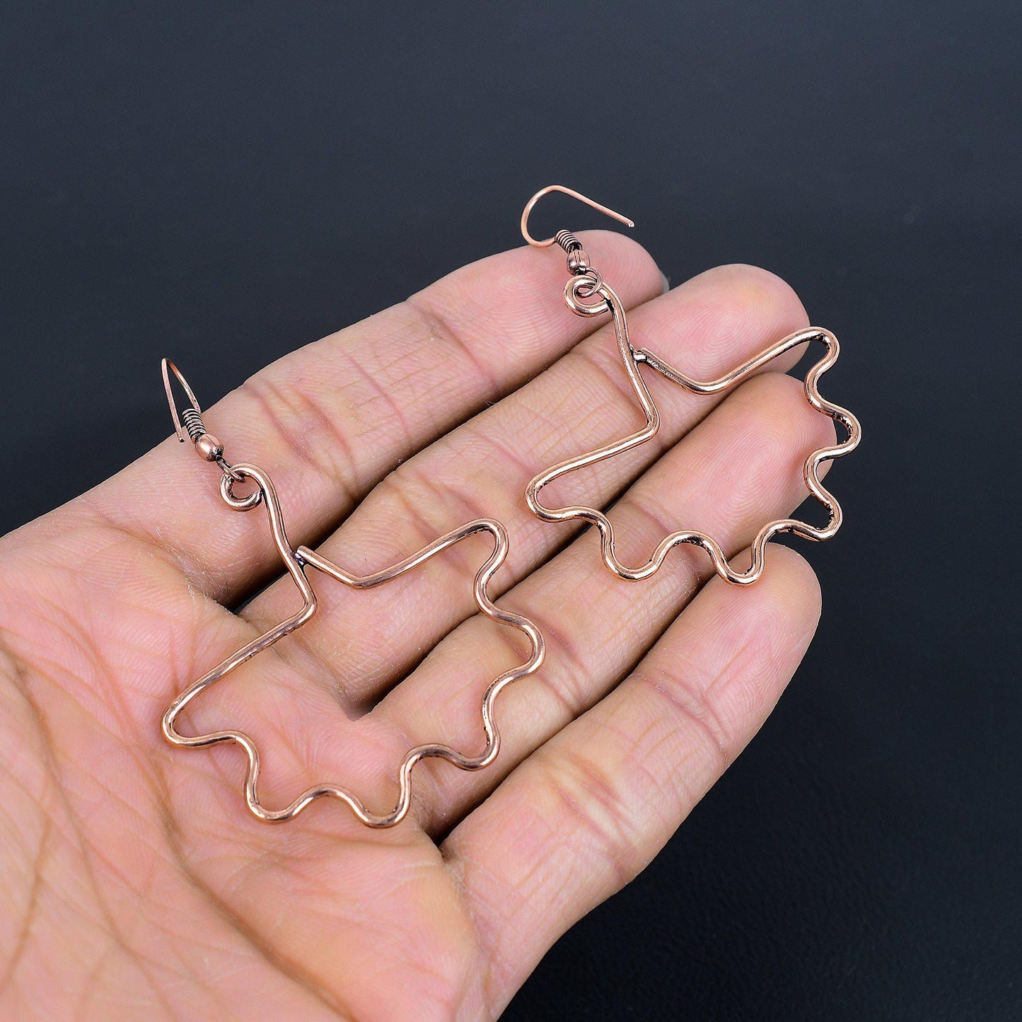 Copper Bat & Butterfly Gemstone Earrings
