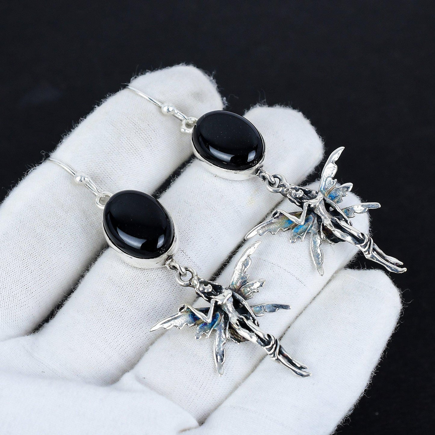Black Onyx Gemstone Earrings