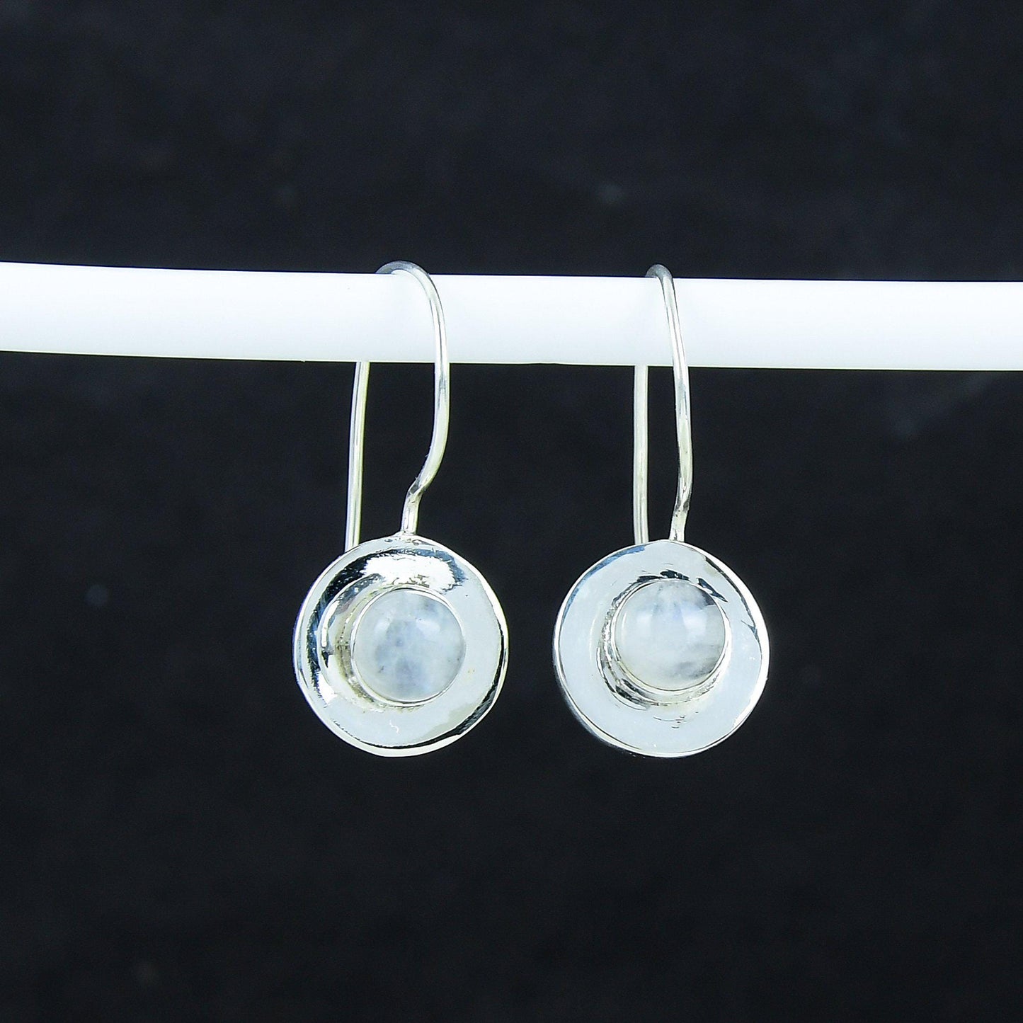 Rainbow Moonstone Gemstone Earrings
