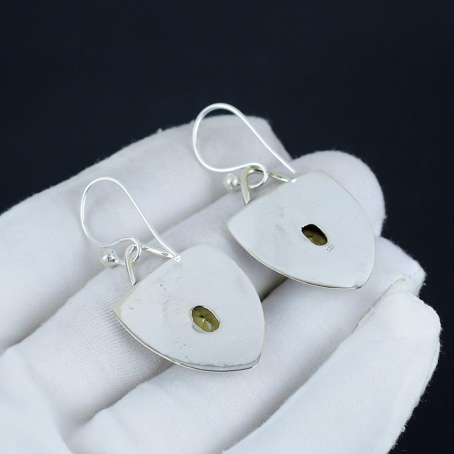 Yellow Citrine Gemstone Earrings