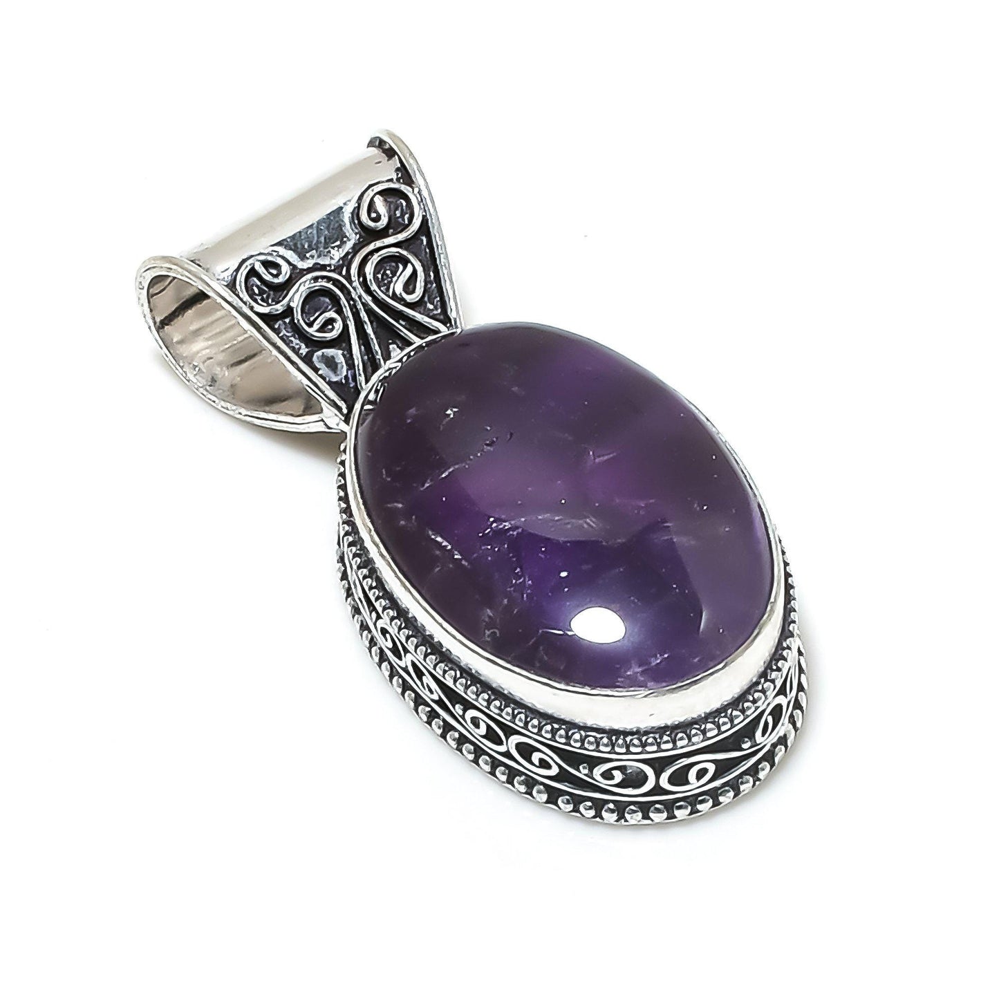 Purple Amethyst Gemstone Pendant