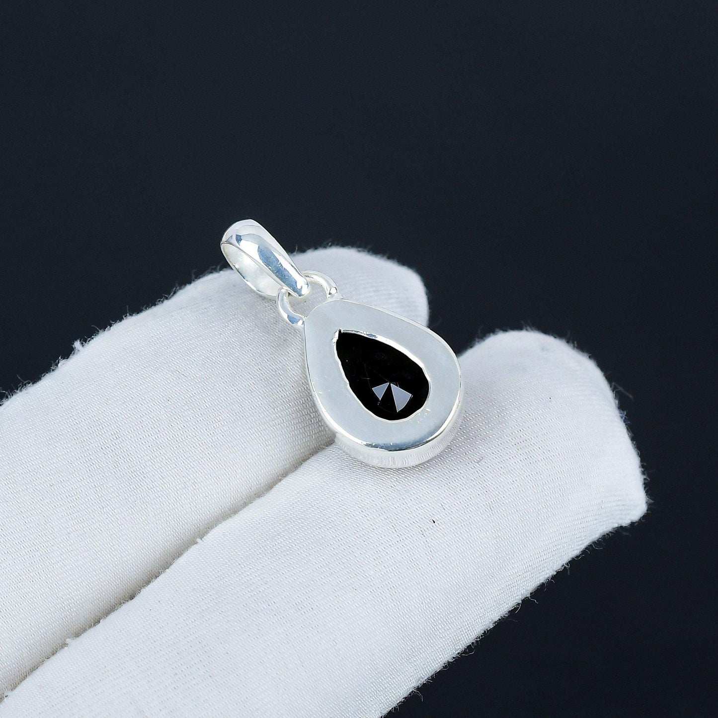 Black Spinel Gemstone Pendant