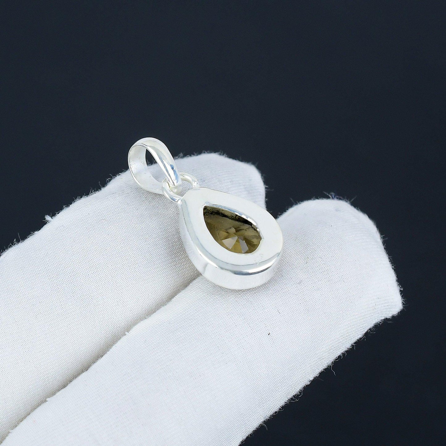 Smoky Brown Topaz Gemstone Pendant