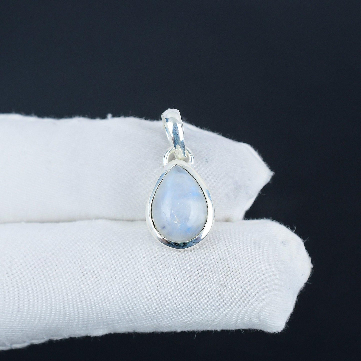 Rainbow Moonstone Gemstone Pendant