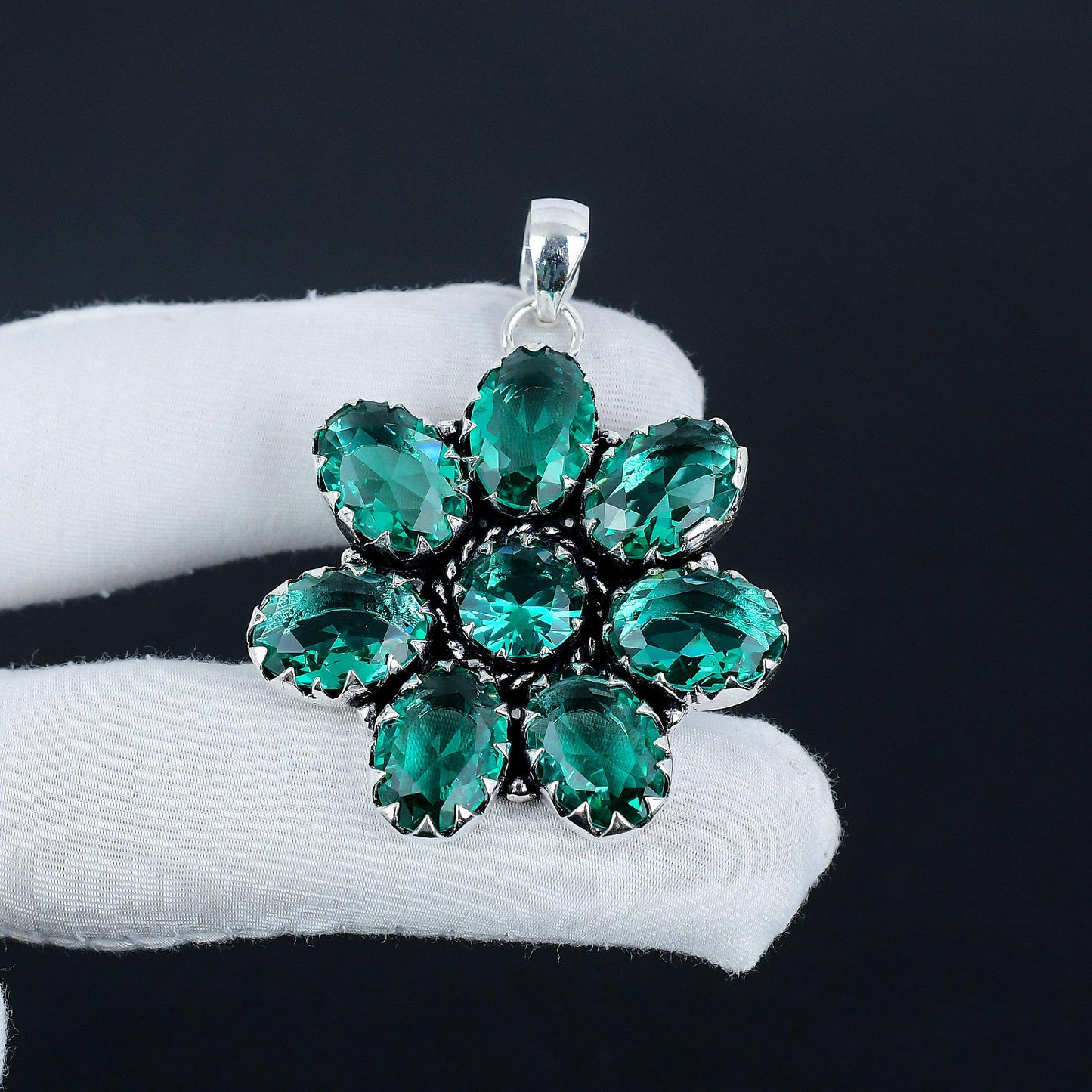 Green Apatite Gemstone Pendant
