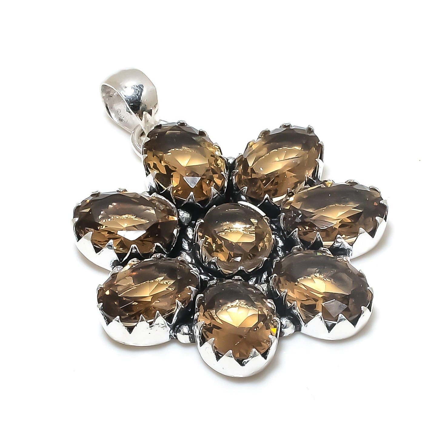 Smoky Brown Topaz Gemstone Pendant