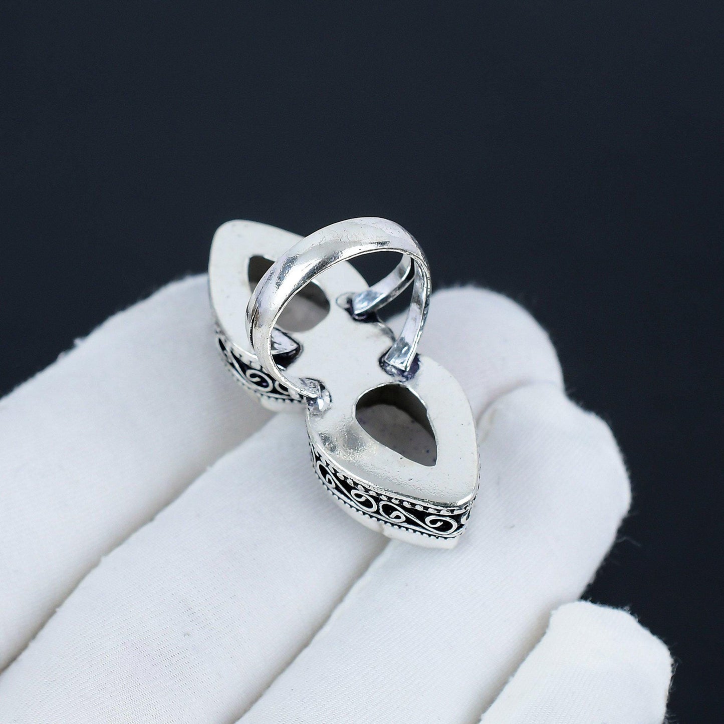 Rainbow Moonstone Gemstone Ring