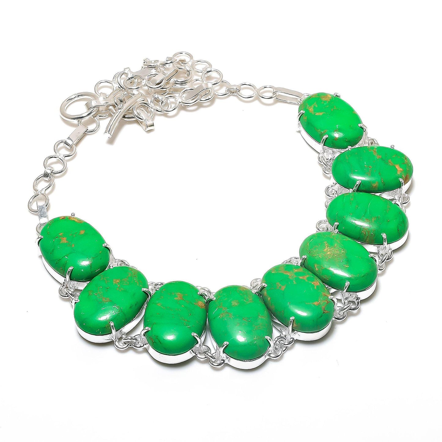 Green Turquoise Gemstone Necklace