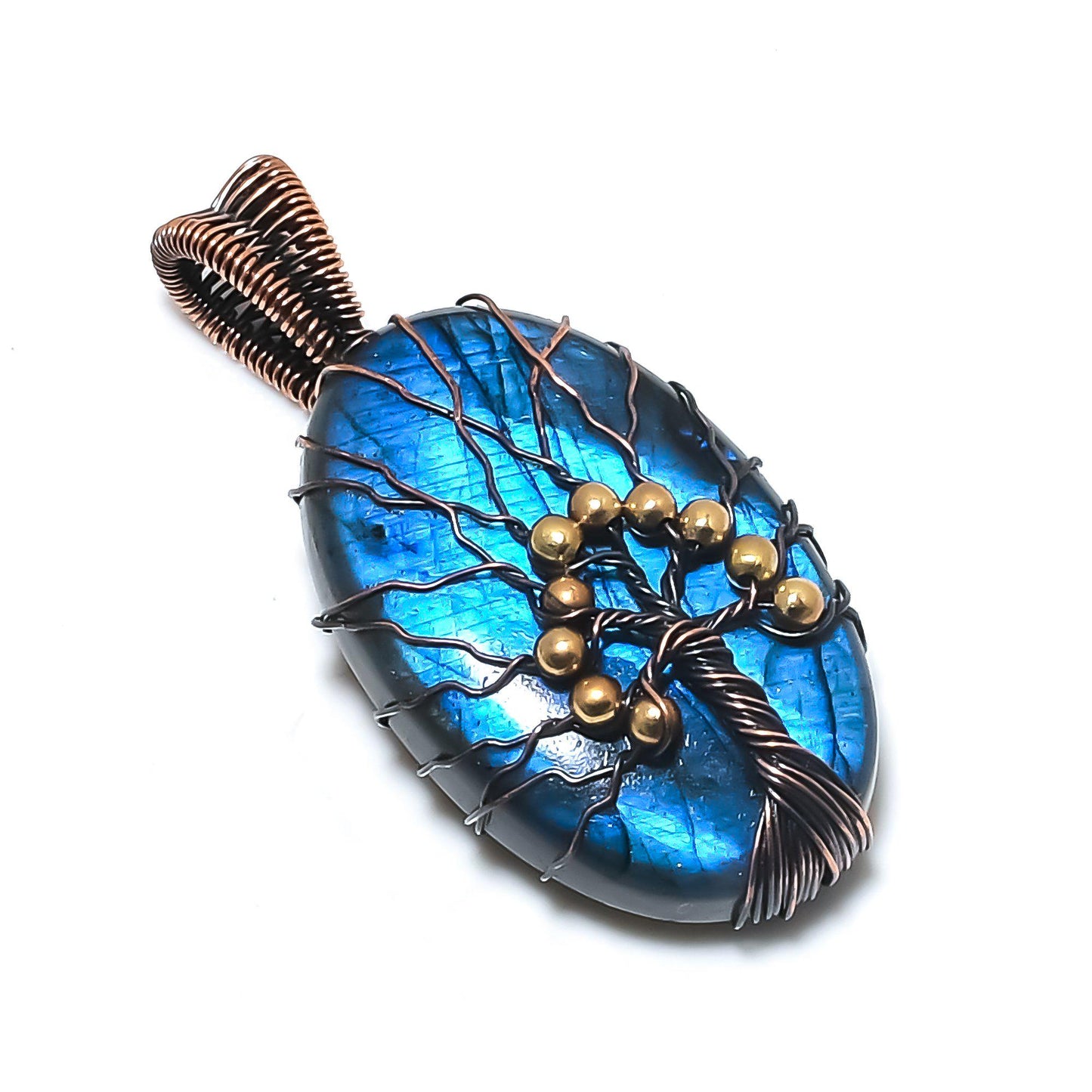 Blue Labradorite Gemstone Pendant