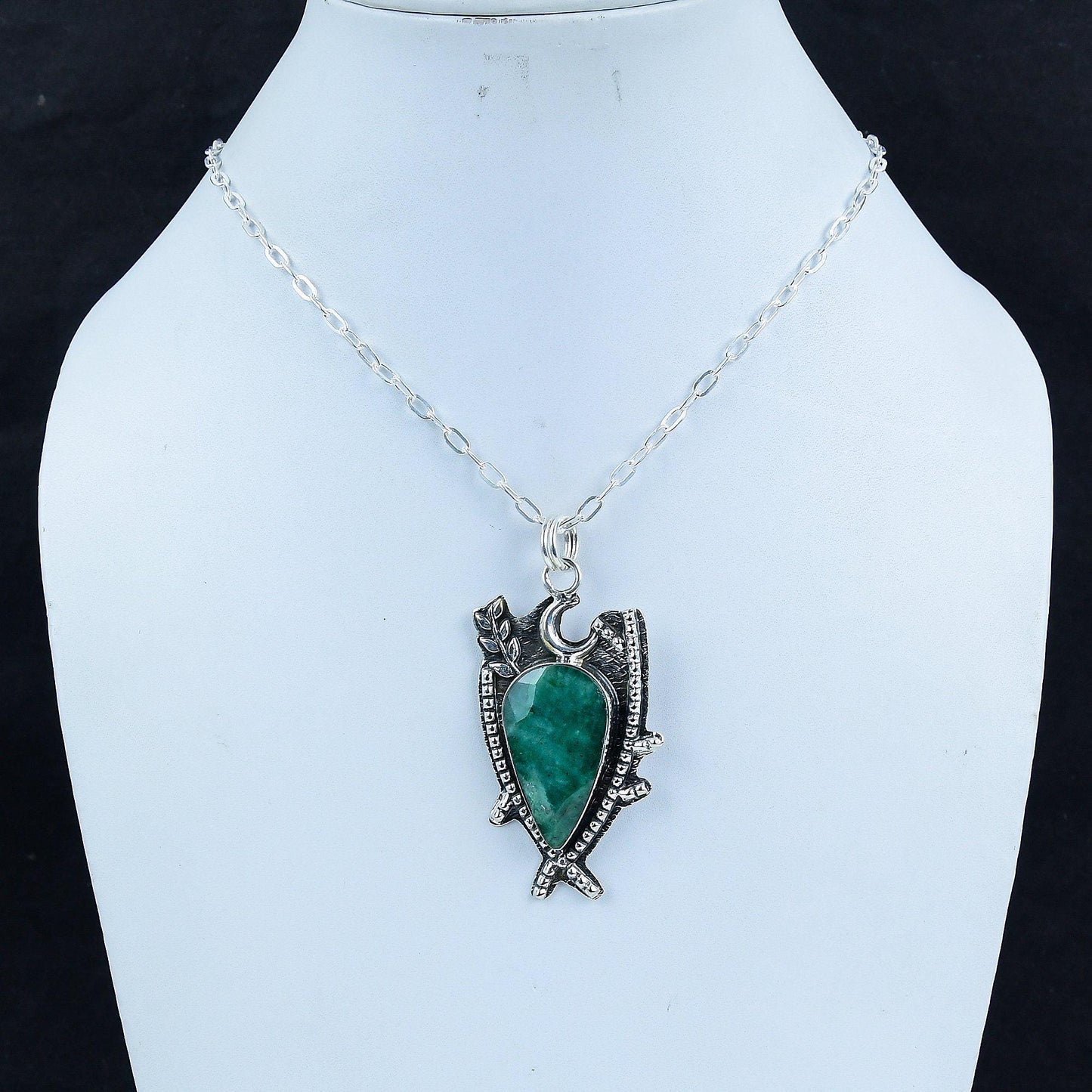 Green Emerald Gemstone Pendant