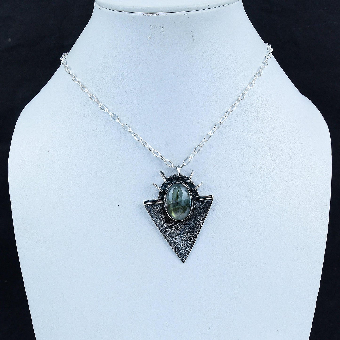 Blue Labradorite Gemstone Pendant