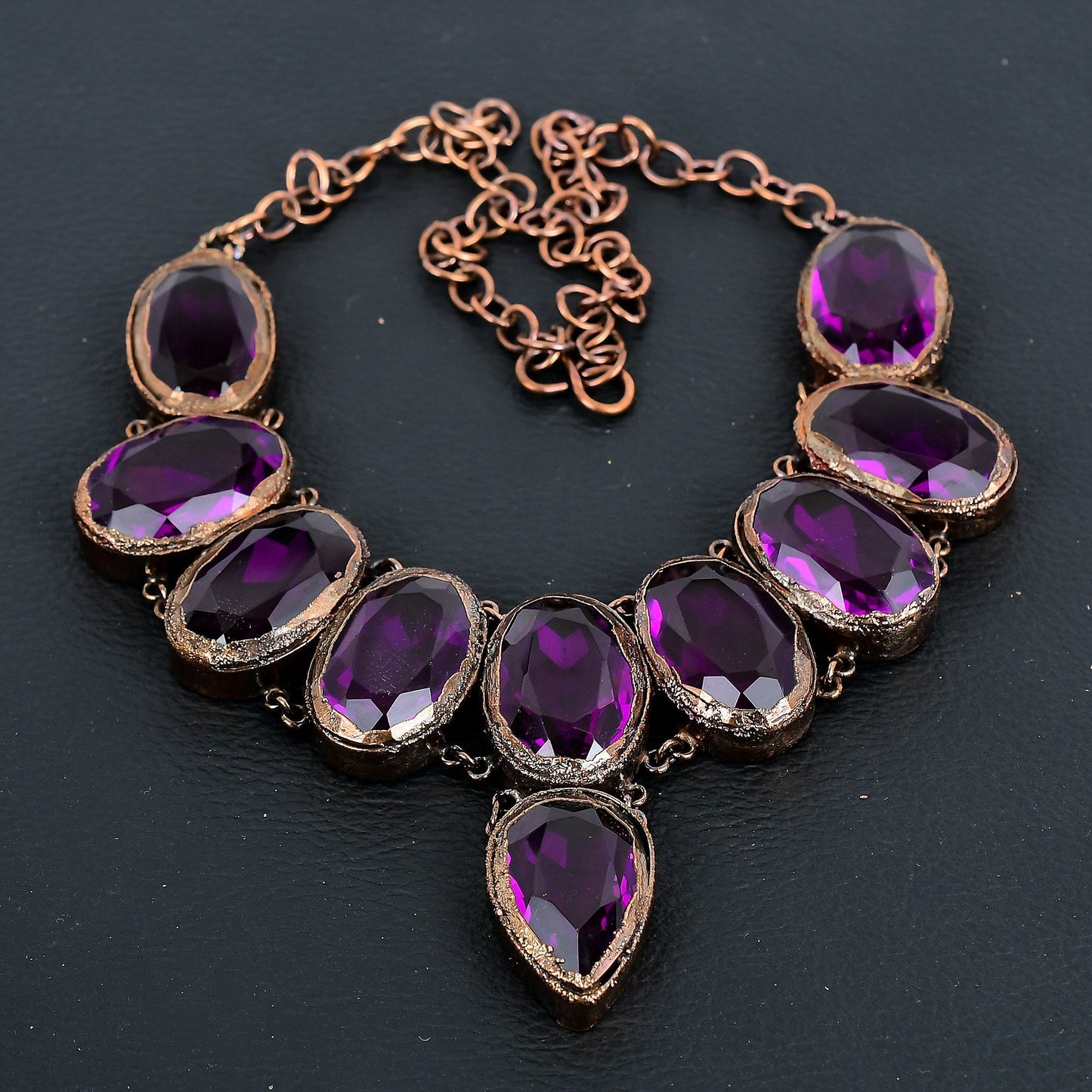 Pink Amethyst Gemstone Necklace