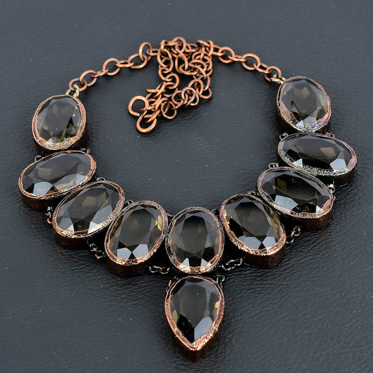Brown Smoky Topaz Gemstone Necklace