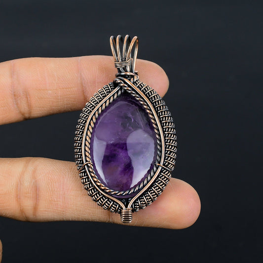 Purple Amethyst Gemstone Pendant