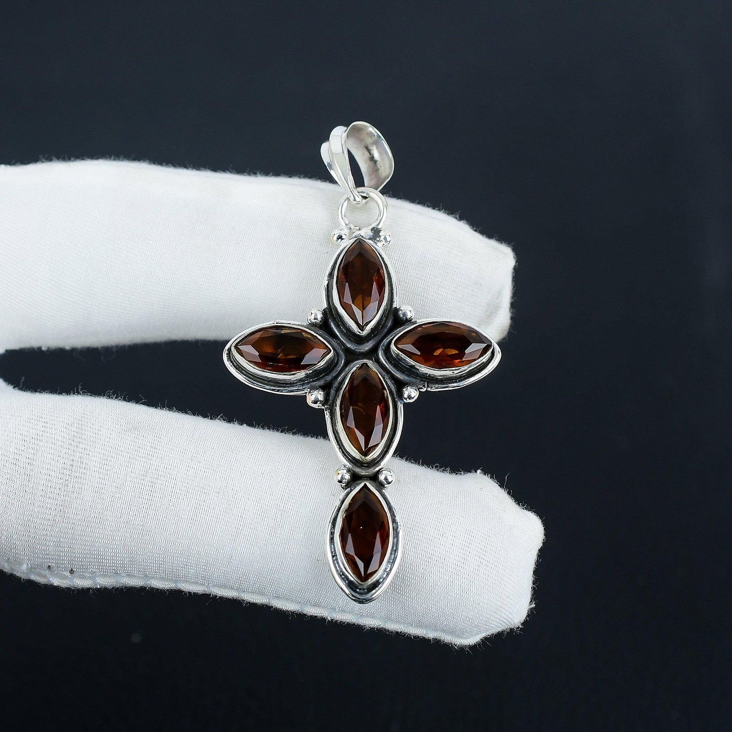 Smoky Brown Topaz Gemstone Pendant