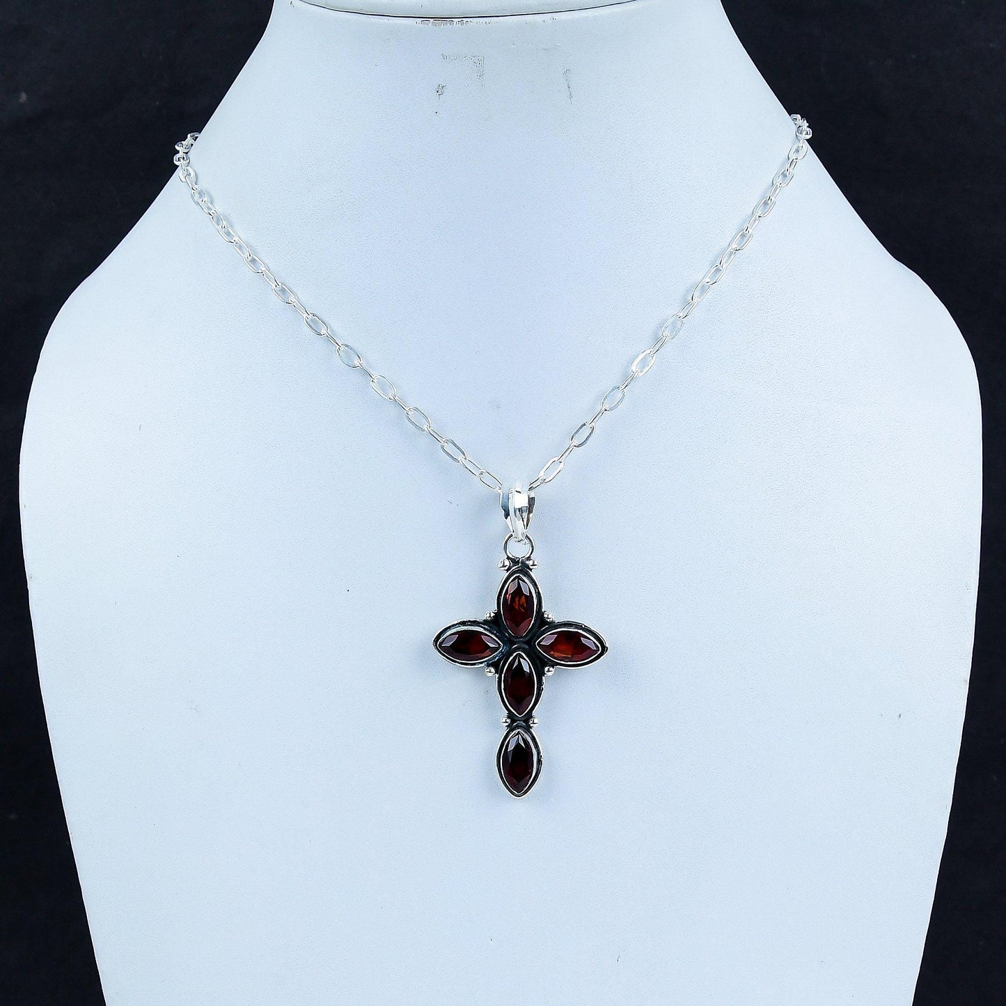 Red Garnet Gemstone Pendant