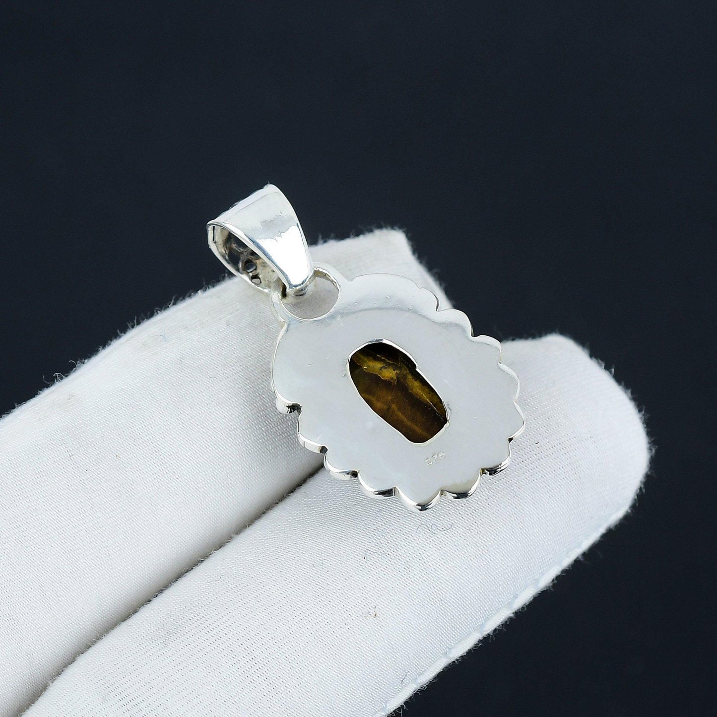 Golden Brown Tiger Eye Gemstone Pendant