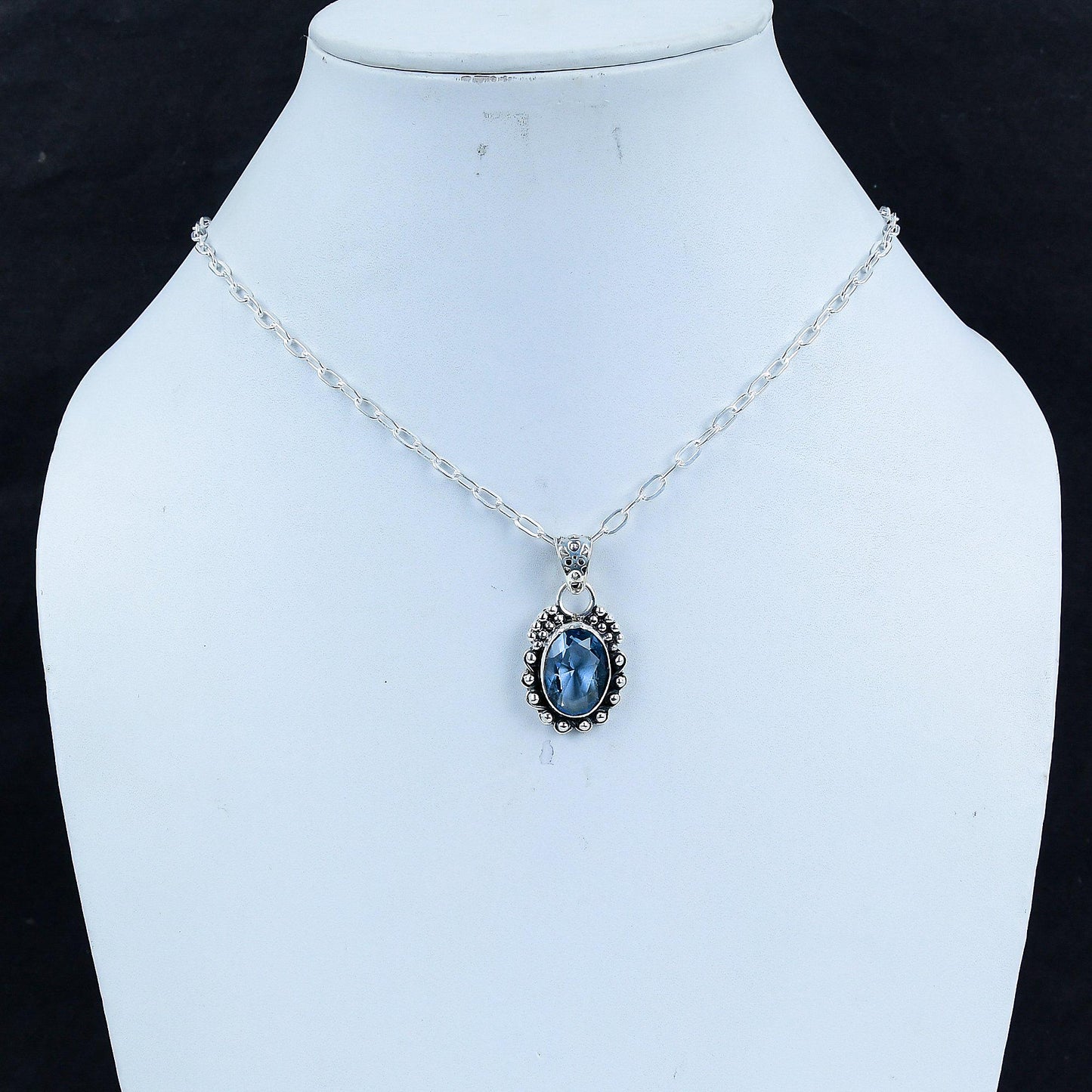 Blue Tanzanite Gemstone Pendant