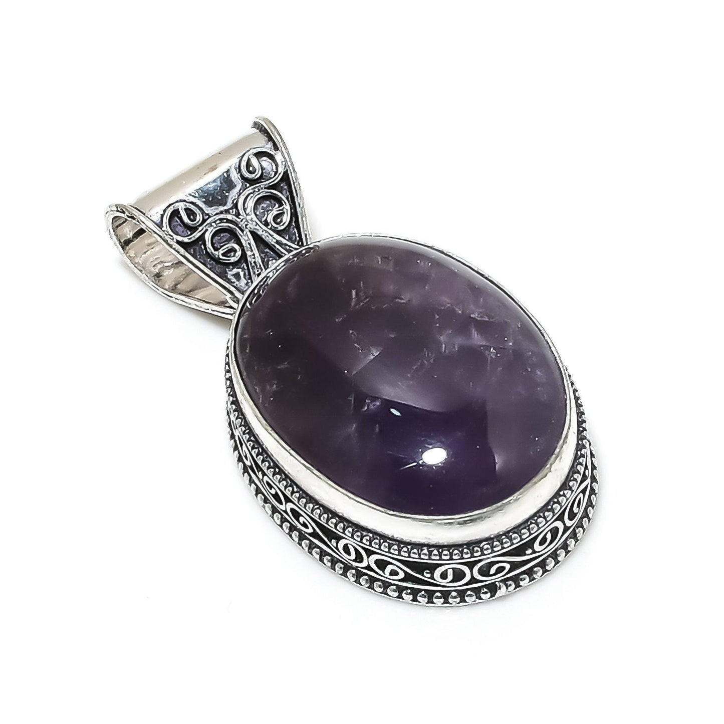 Purple Amethyst Gemstone Pendant