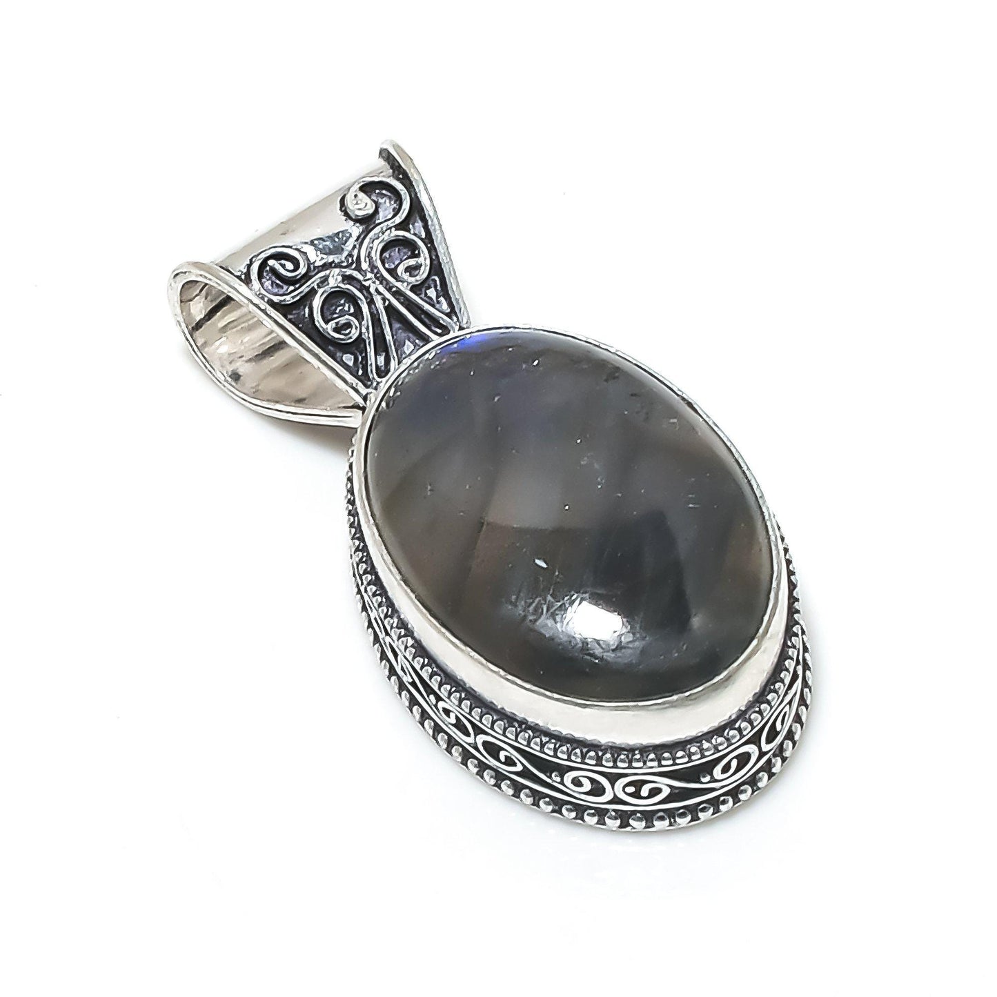 Blue Labradorite Gemstone Pendant