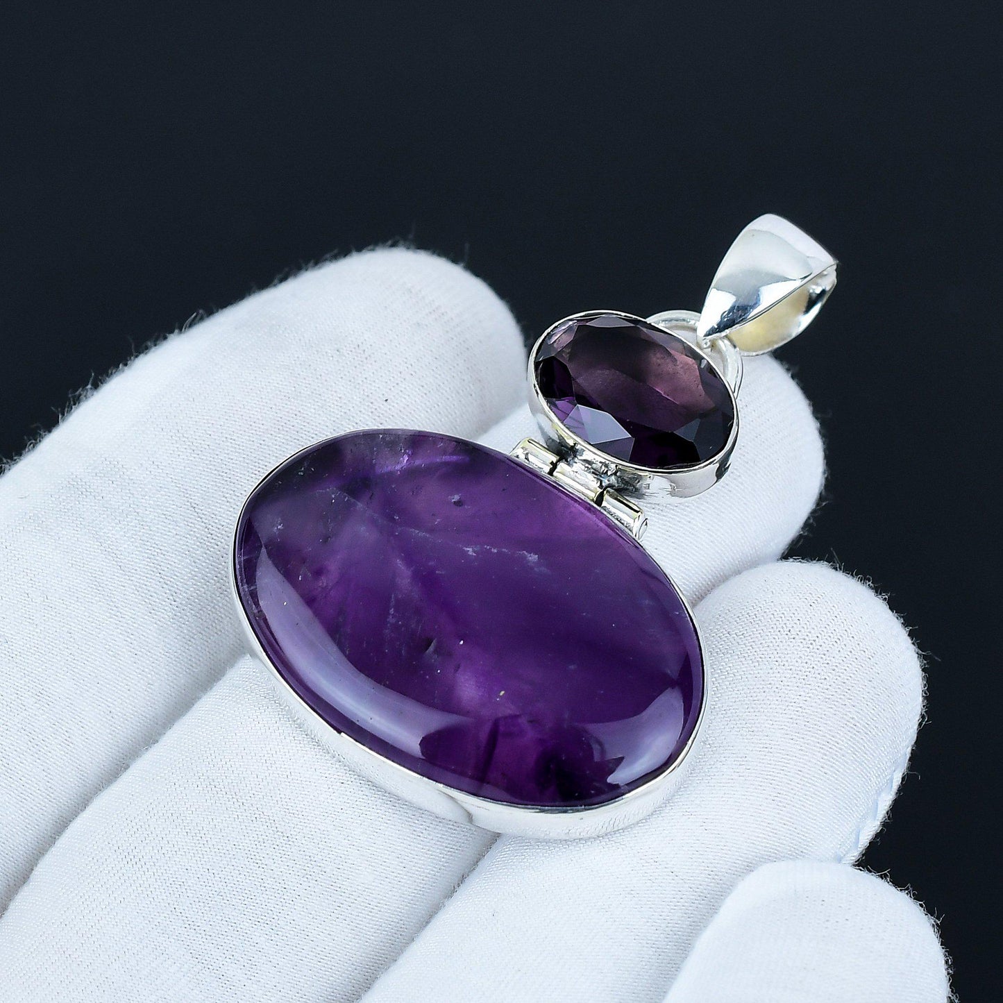 Purple Amethyst Gemstone Pendant