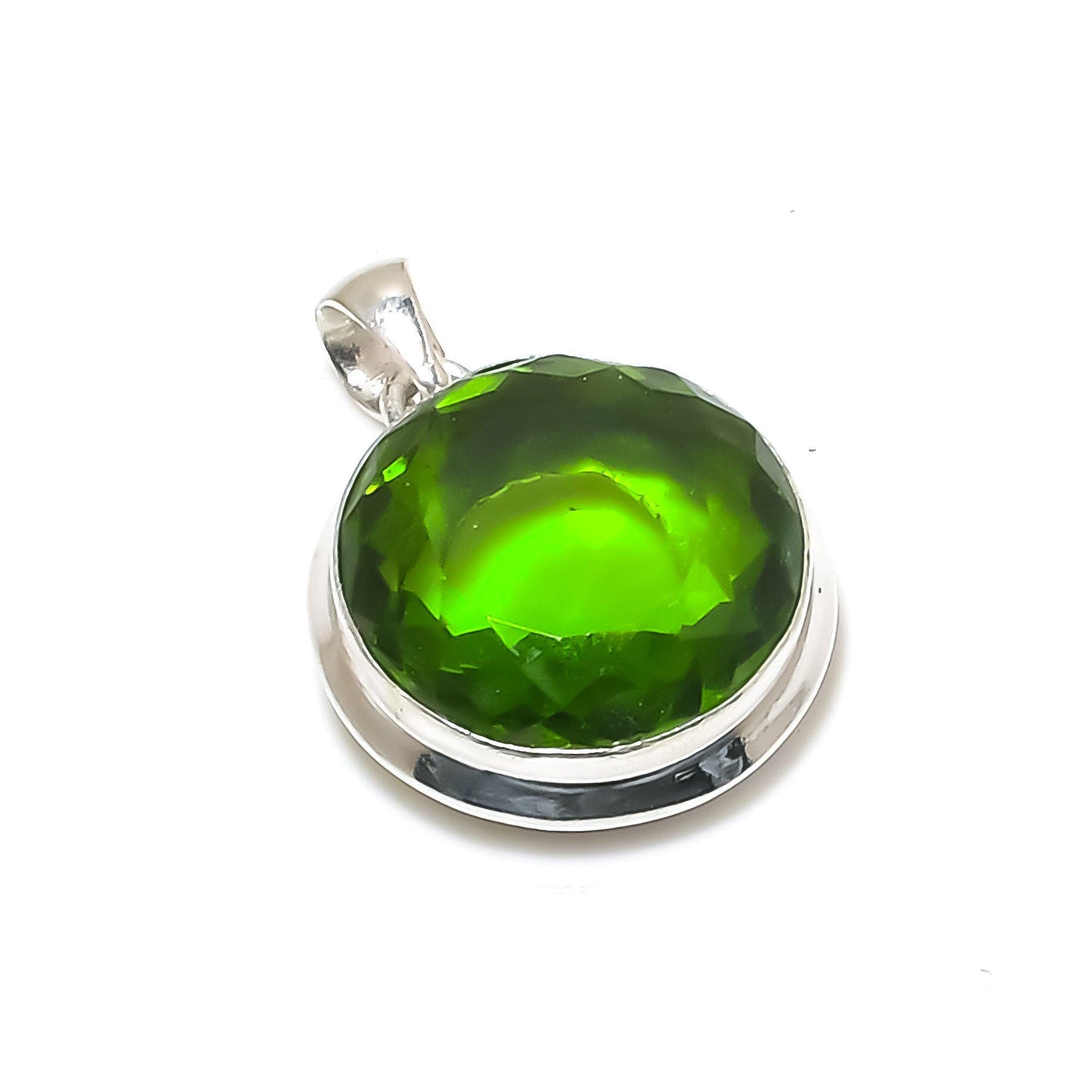 Green Peridot Gemstone Pendant