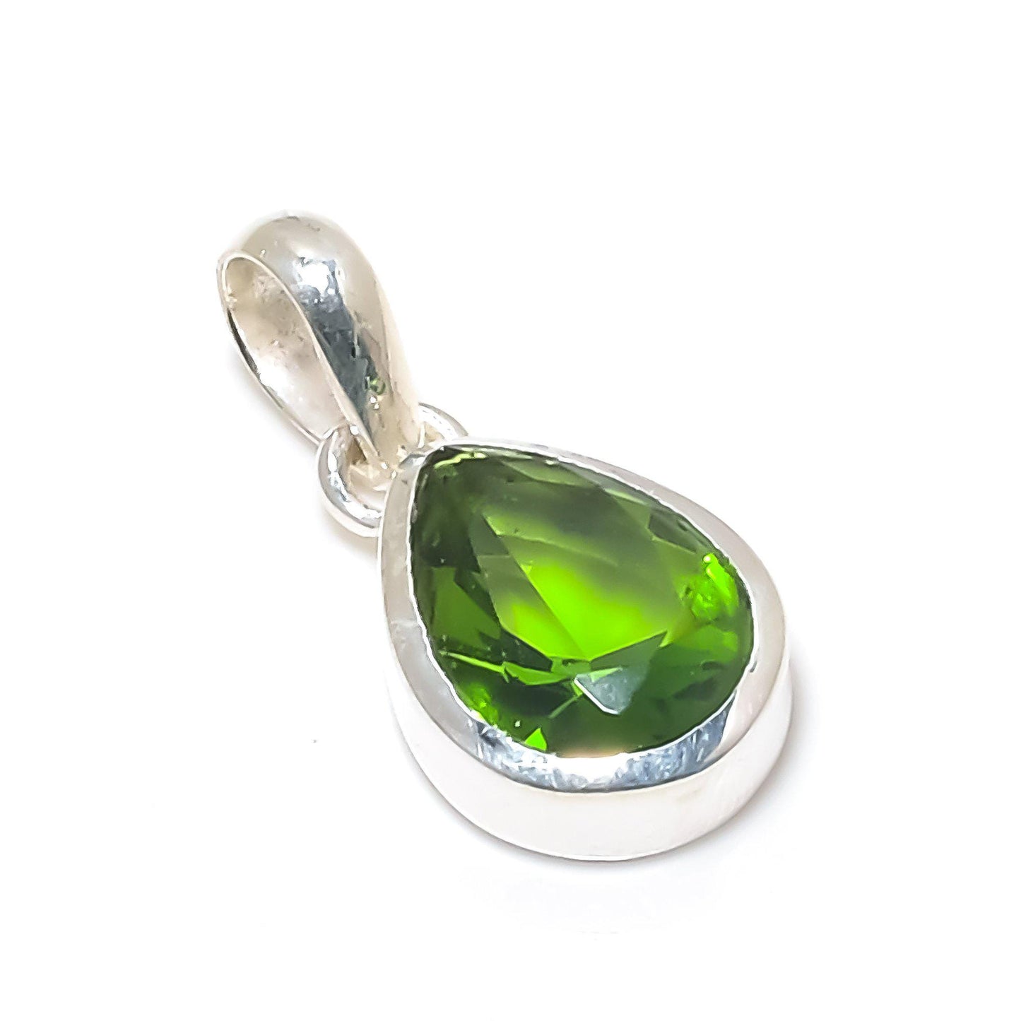 Green Peridot Gemstone Pendant