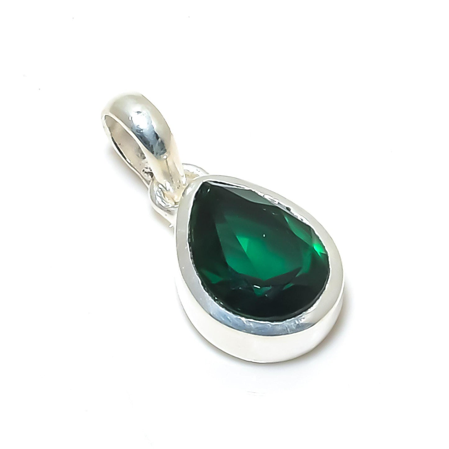 Green Chrome Diopside Gemstone Pendant