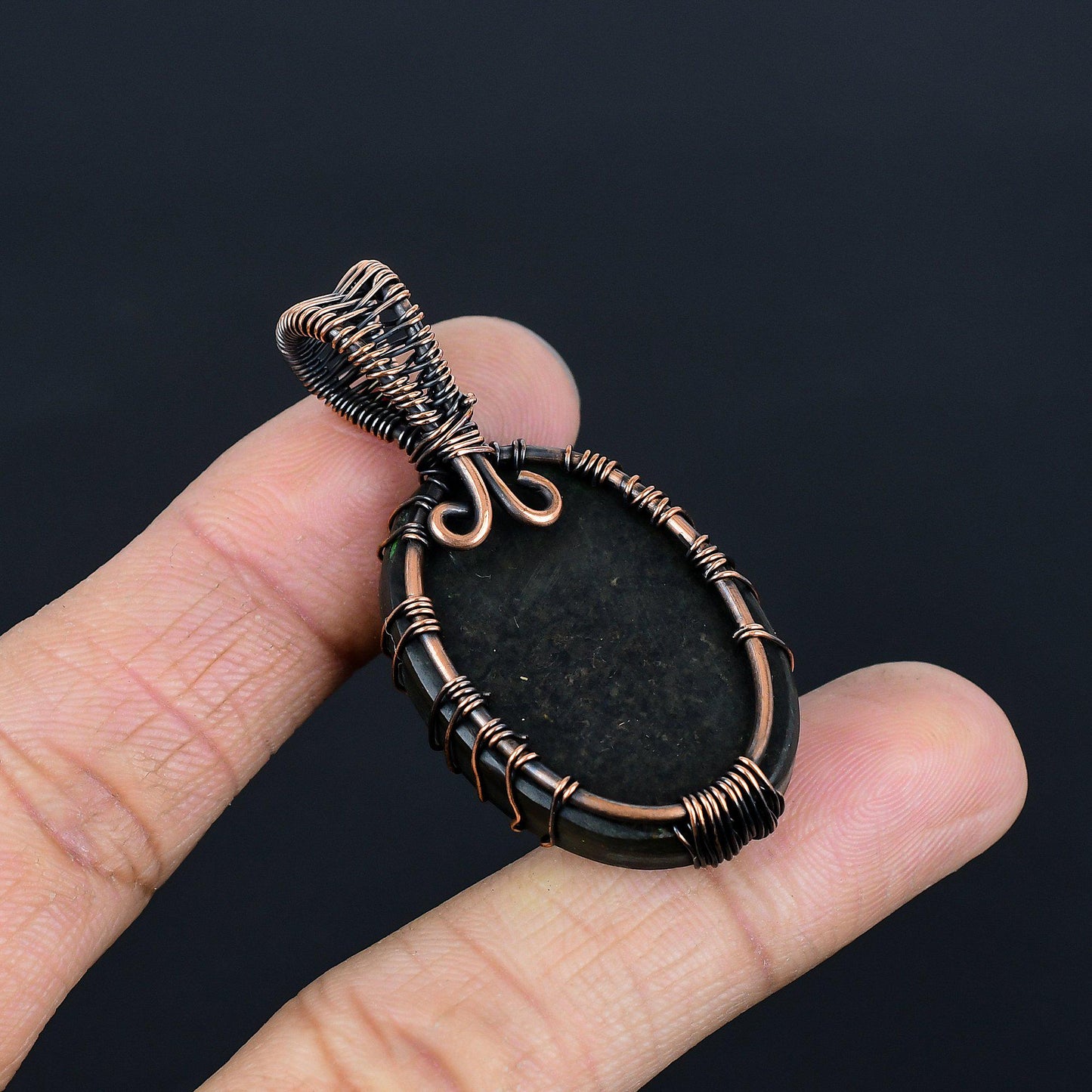 Rainbow Abalone Gemstone Pendant