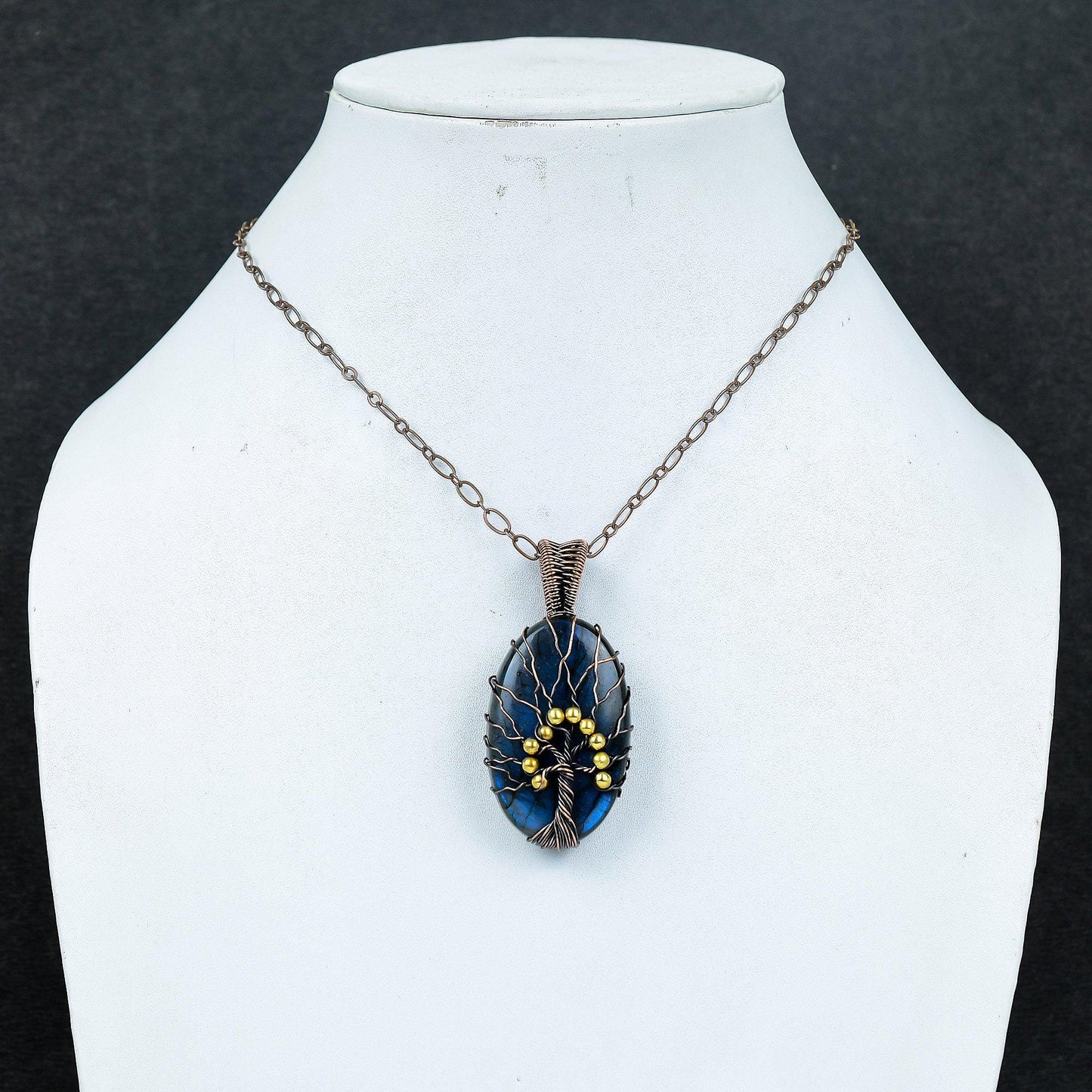 Blue Labradorite Gemstone Pendant