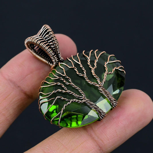 Green Peridot Gemstone Pendant