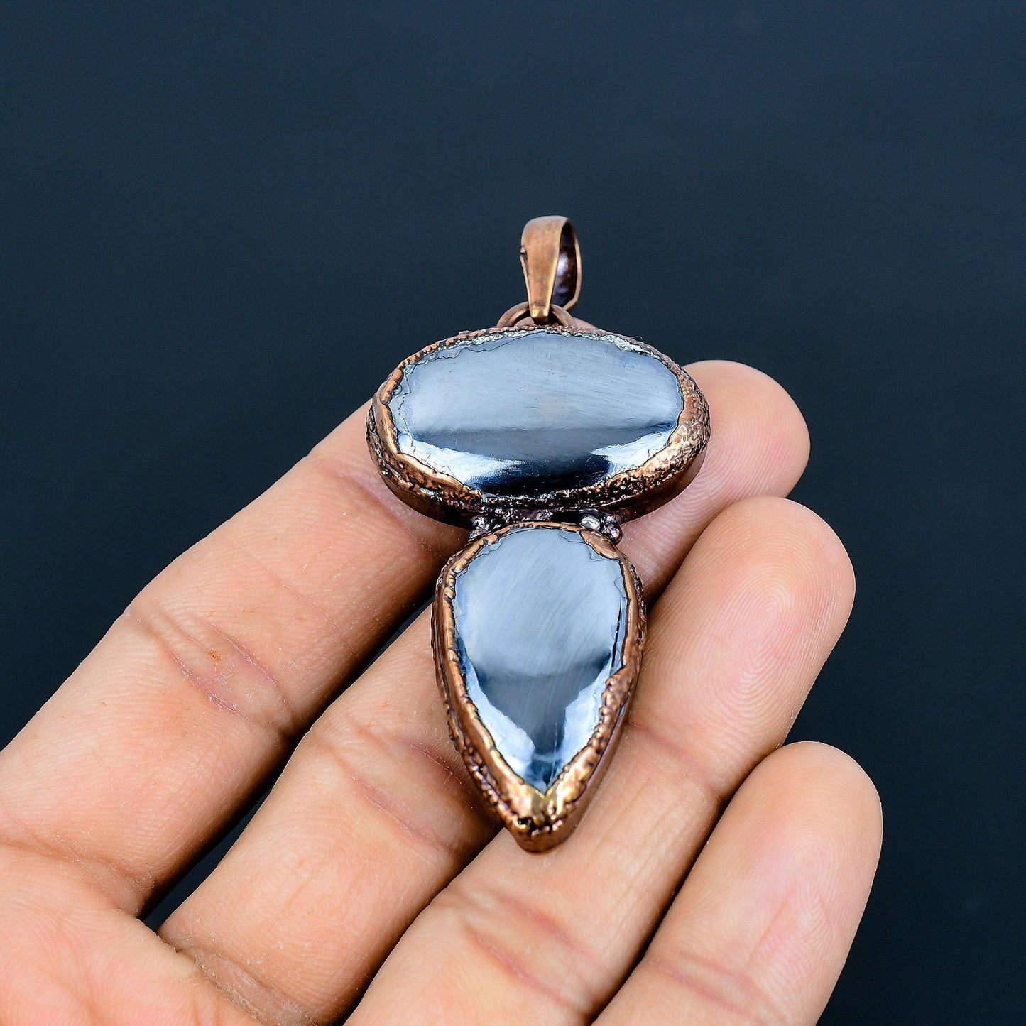 Black Shungite Gemstone Pendant