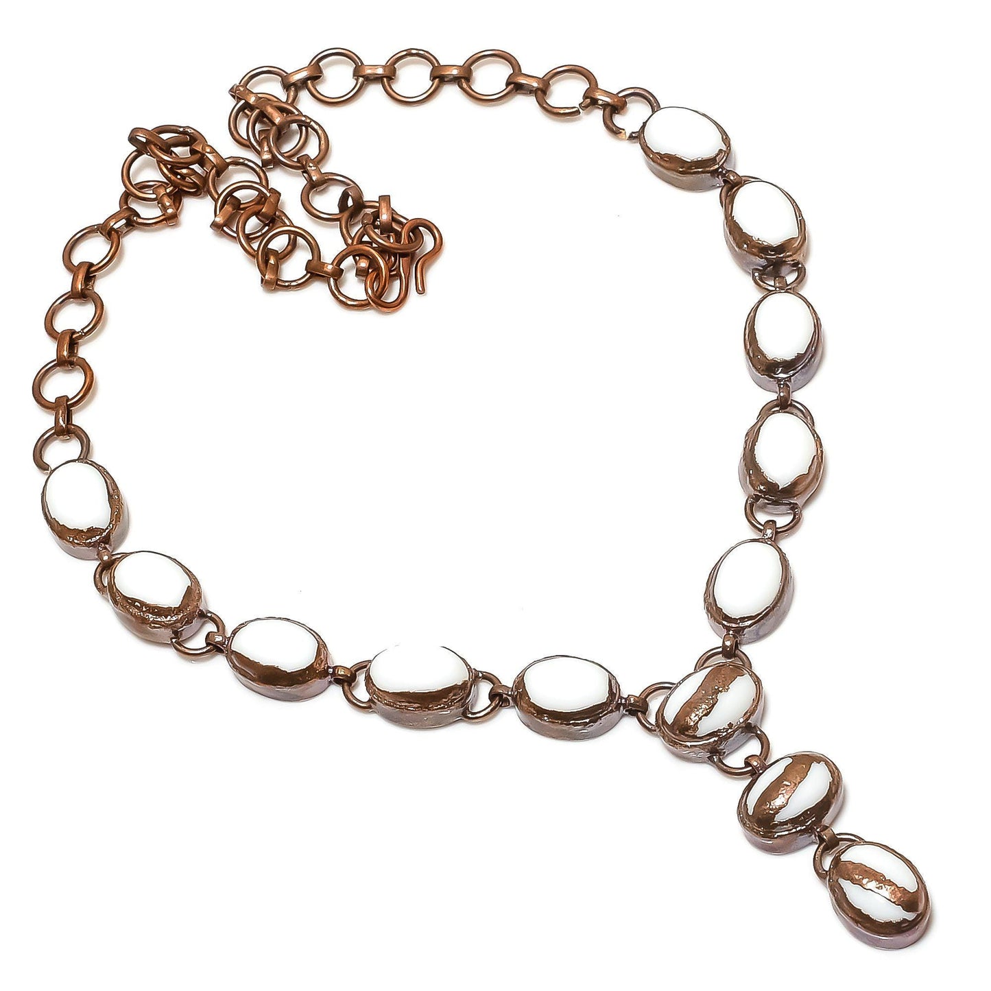 White Coral Gemstone Necklace
