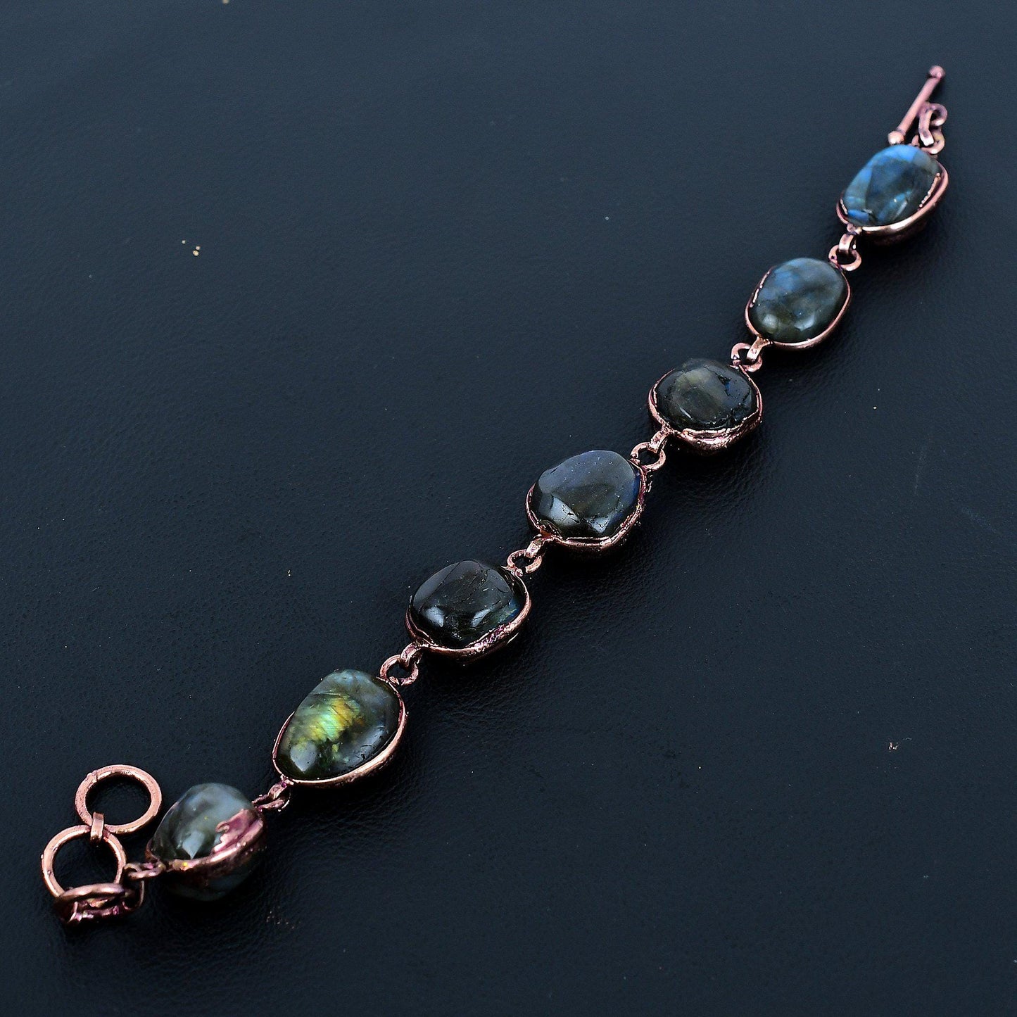 Blue Labradorite Gemstone Bracelet