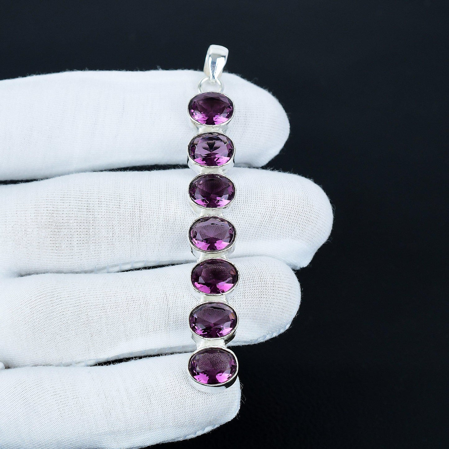 Pink Amethyst Gemstone Pendant
