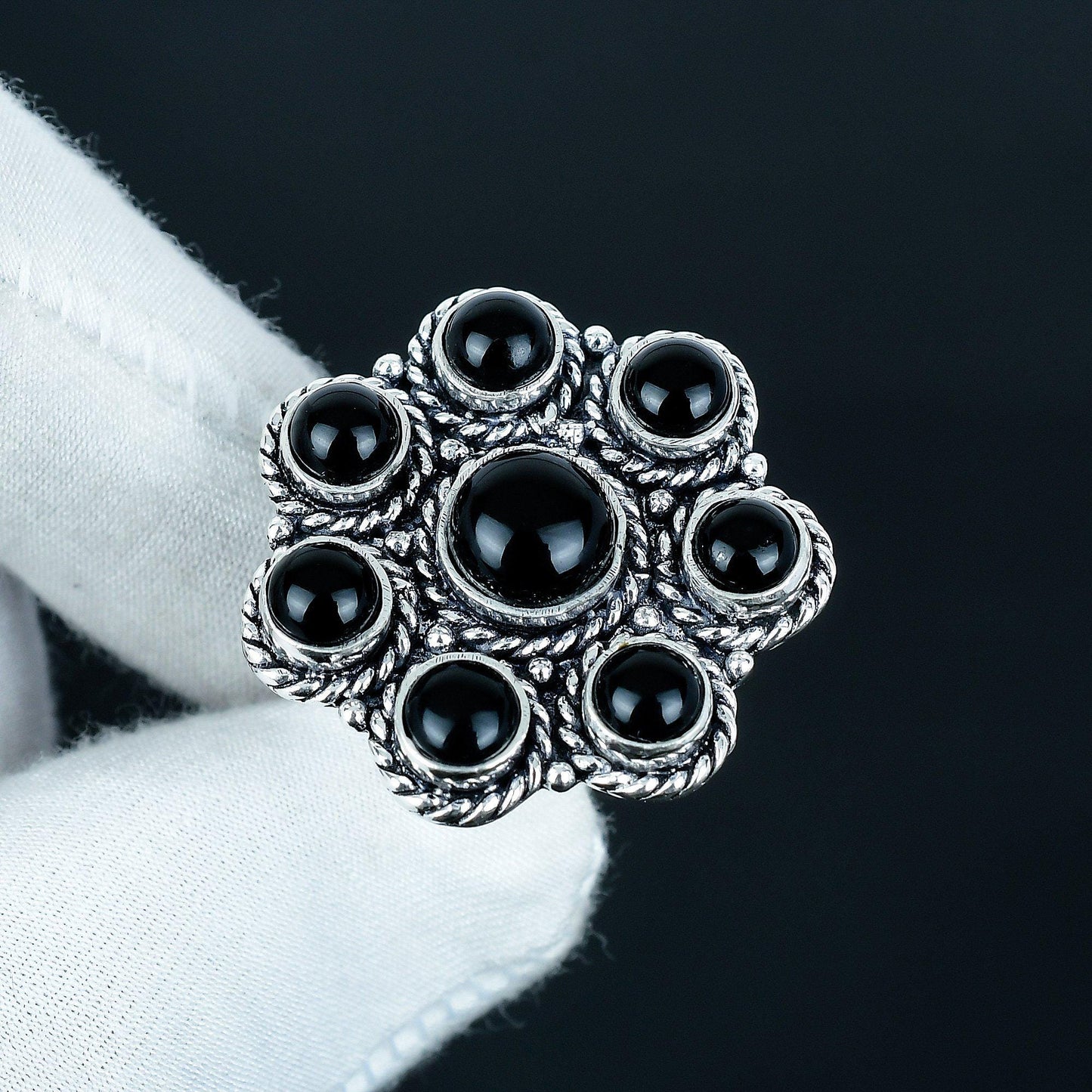 Black Onyx 925 Sterling Silver Ring