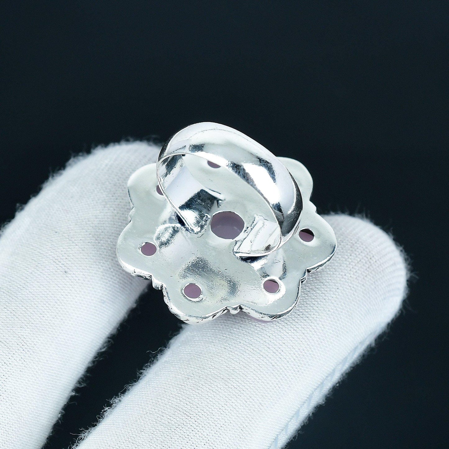 Rose Quartz Sterling Silver Ring